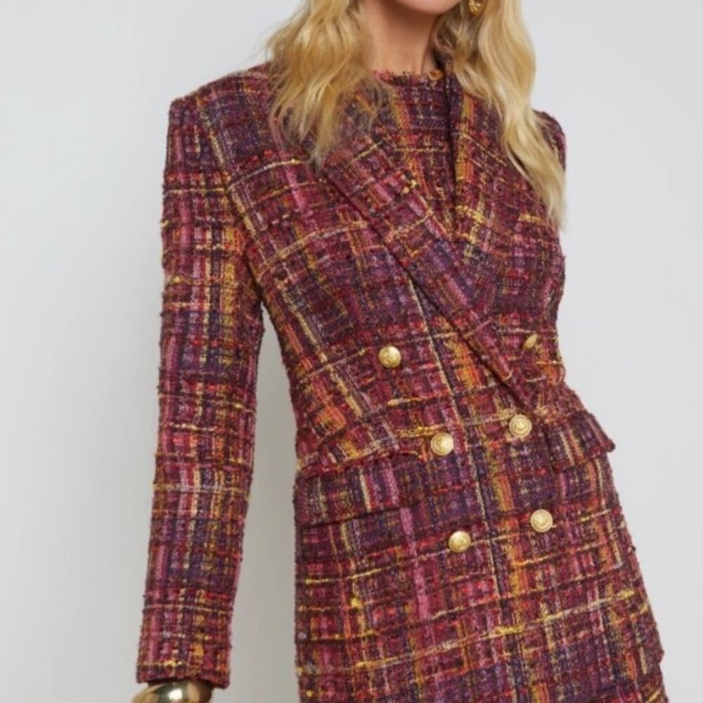 L'Agence Aimee Tweed Blazer